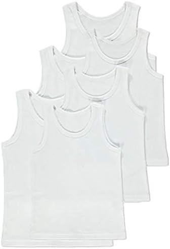 Back to School 6 Pack Kids Boys Girls 100% Cotton Warm Vests/Available in Ages 2 up to 13 Years