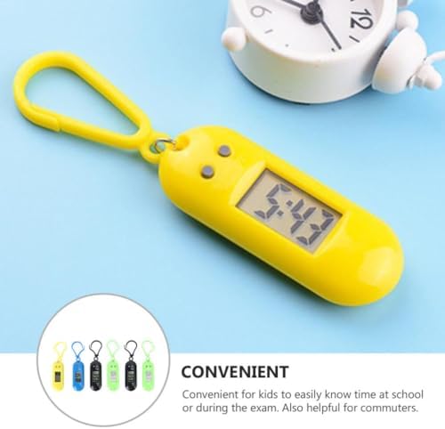 Balacoo 6pcs Keychain Pocket Watches Digital Clip On Watches Keychain Electronic Watches Small Pocket Watches Keyring For Kids Student Outdoor Birthday Gift For Children Kids Students H212G1256AFB