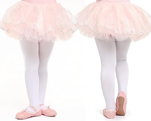 Ballet Shoes For Girls Glitter Ballet Dance Shoes Leather Dance Slippers Full Sole Ballet Dance Flats For Childrens Kids Toddler For Dance Performance Gymnastics