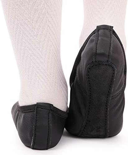 Ballet Shoes For Girls Leather Ballet Dance Slipper Full Leather Sole Ballet Flats For Kids Toddler Child Women Adults
