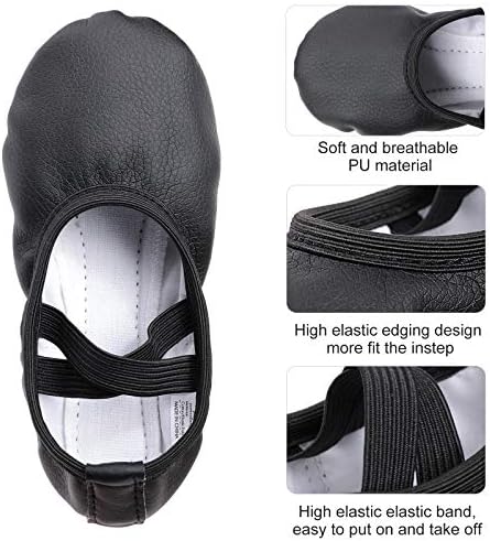Ballet Shoes For Girls Leather Ballet Dance Slipper Full Leather Sole Ballet Flats For Kids Toddler Child Women Adults