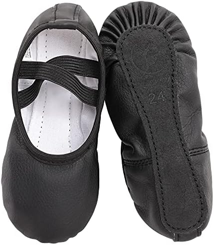 Ballet Shoes for Girls Leather Ballet Dance Slipper Full Leather Sole Ballet Flats for Kids Toddler Child Women Adults