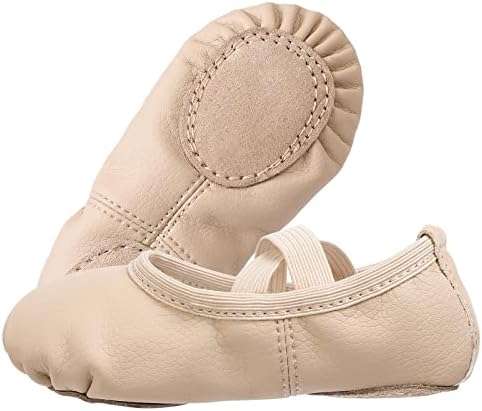 Ballet Shoes For Girls Split Sole Dance Flats Leather Ballet Slippers Dance Shoes For Kids Toddlers Women Adults