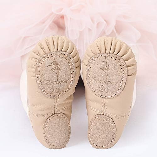 Ballet Shoes Leather Ballet Flats Split Sole Dance Slippers For Girls Toddlers Women