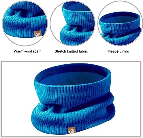 Baynetin Kids Winter Hat Scarf Touch Screen Gloves Set 3-in-1 Beanie Hat Knited Warm Set Winter Accessories Sets For Children Outdoor Age 5-12