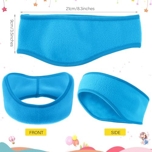 BBTO 4 Pcs Kids Ear Muffs Winter Ear Warmer Fleece Headband For Boys Child Outside Sporting Running
