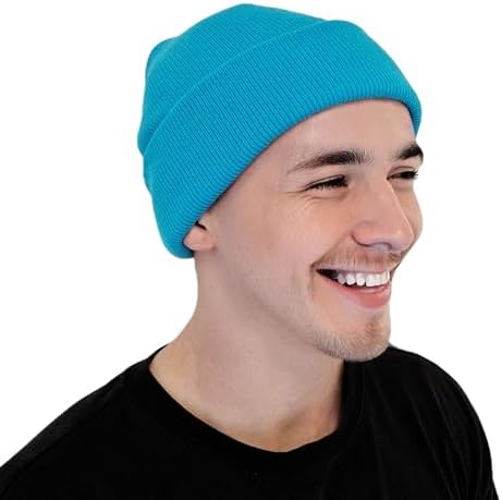 Beanie Hat Plain Soft Comfortable Casual For Men Women Warm Knitted Winter Woolly Skully Ski Headwear
