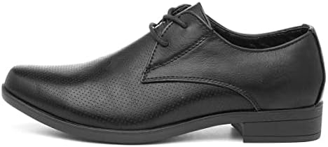 Beckett Ron Boys Formal Lace Up Shoe in Black