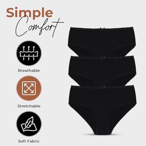 Belvian Girls Pack Of 10 Briefs Underwear Knickers 100% Cotton