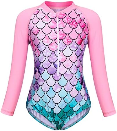 Berich Swimming Costume Girls One Piece Swimsuit Girls Swimwear UV Protection Rash Guard Kids Swimming Suit Bathing Suit