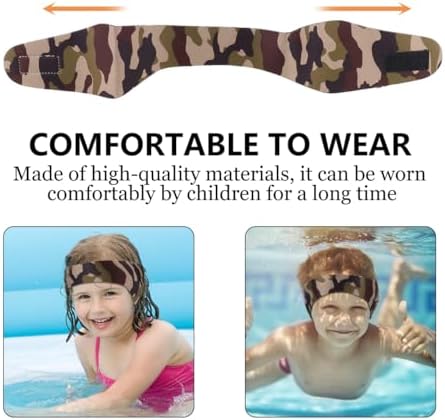 BESPORTBLE Swimming Headband For Kids Adjustable Swim Ear Band Elastic Swim Hair Guard & Ear Guard Kids Water Sports Equipment For Swimming And Surfing