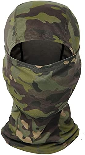 Bessy shop Camo Gesichtsmaske Balaclava Tarnung Vollmaske Winddicht Leicht Balaclavas Sturmhaube UV-Schutz Sturmhaube für Herren Damen Outdoors Sport Motorrad Fahrrad Ski Jagd Militär Taktischer Helm