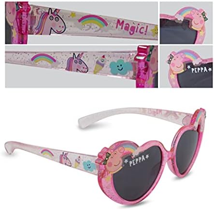Betaview Official Licensed Peppa Pig Sunglasses Pink Children's Sunglasses For Girls Kids Sunglasses With 100% UV Protection One Size Girl's Sunglasses For Kids Age 3+