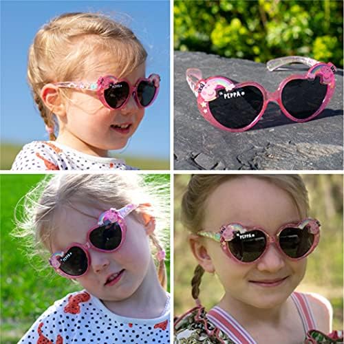 Betaview Official Licensed Peppa Pig Sunglasses Pink Children's Sunglasses For Girls Kids Sunglasses With 100% UV Protection One Size Girl's Sunglasses For Kids Age 3+