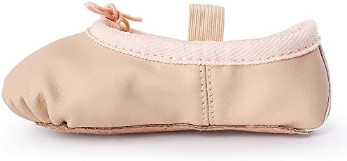 Bezioner Ballet Shoes Leather Ballet Flats Full Sole Dance Slippers For Girls Toddlers Women