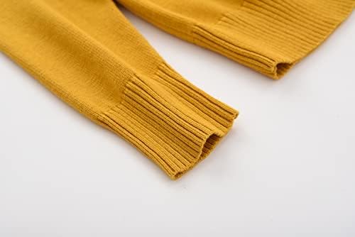 BINIDUCKLING Boys Girls V-Neck School Cardigans Long Sleeve Button-up Knitwear For School Uniform