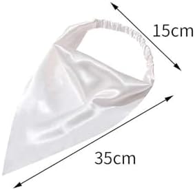 Black Hair Scarf Headband Elastic Hair Bandanas Scarf Headband Boho Triangle Non Slip Scarves For Teen Girls Caps Accessories
