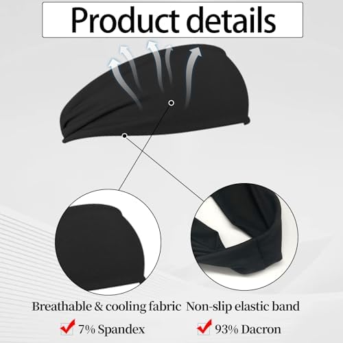 BLMHTWO 6 Pack Kids Sweatbands Headbands Sports Headbands For Kids Moisture Wicking Sports Headbands Sweat Bands For Kids Boys Footable Soccer Baseball Running