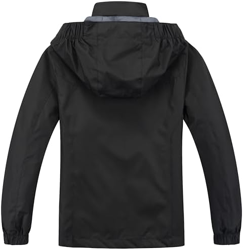 Blu Apparel Kids Waterproof Jacket Childrens Rain Coat Ideal For School Coat Walking Windproof Jacket Childrens Rain Jacket