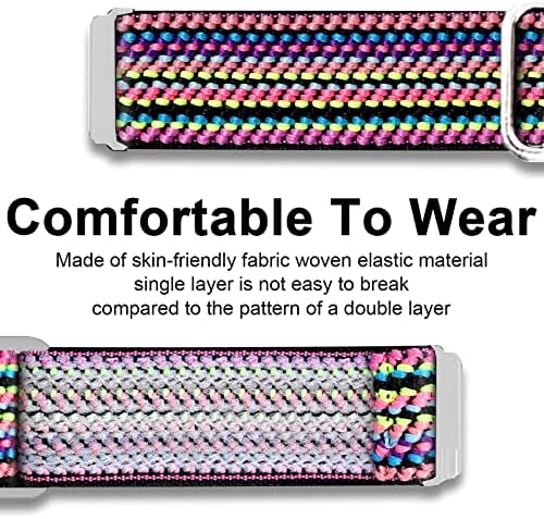 Blueshaweu For 20mm Quick Release Stretch Elastics Nylon Adjustable Replacement Strap Accessories Compatible For HENGTO H69/Butele H69/H69 Kids Fitness Tracker