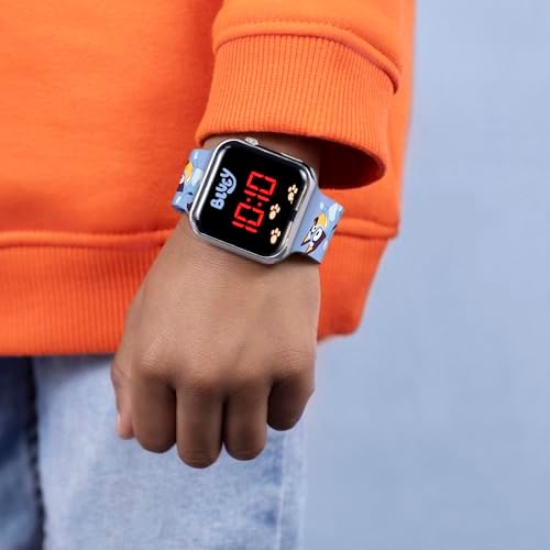 Bluey Boy's Digital Quartz Watch With Silicone Strap BLY4081