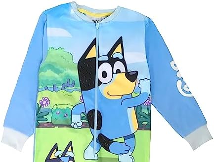 Bluey Boys Girls Kids Onesie Sleepsuit All In One Pyjamas Blue Age 18 Months - 6 Years