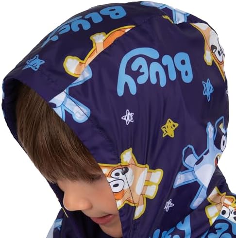 Bluey Boys Puddle Suit Bingo Boys Rain Suit All In One Raincoat Ages 18 Months To 8 Years