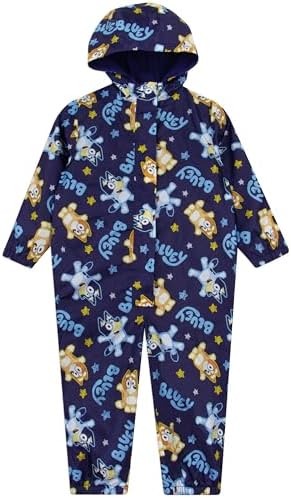 Bluey Boys Puddle Suit Bingo Boys Rain Suit All In One Raincoat Ages 18 Months To 8 Years