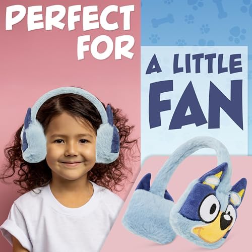 Bluey Girls Fluffy Earmuffs Winter Accessories Ear Warmers - Gifts For Kids