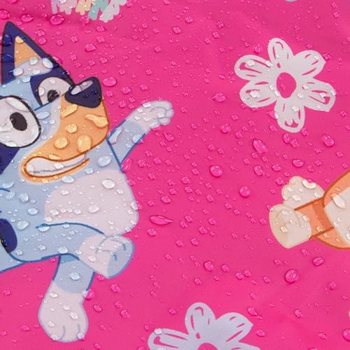 Bluey Girls Puddle Suit Bingo Girls Rain Suit All In One Kids Raincoat Ages 18 Months To 8 Years