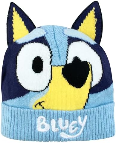 Bluey Kids Hat And Gloves Girls And Boys Winter Hat And Gloves
