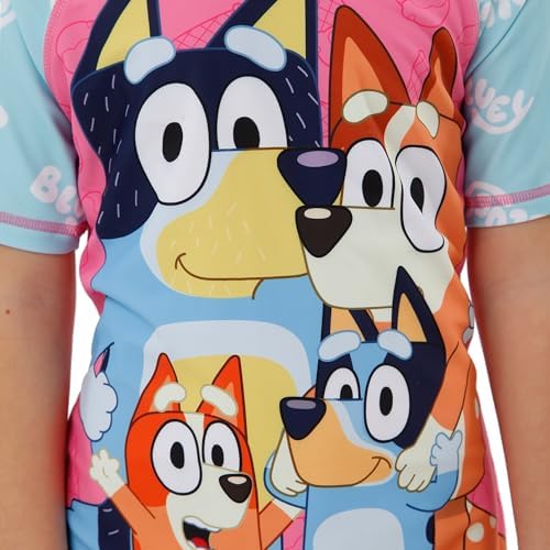 Bluey Swimsuit One Piece Girls Swimsuit Children's Swimming Costumes Ages 18 Months To 8 Years