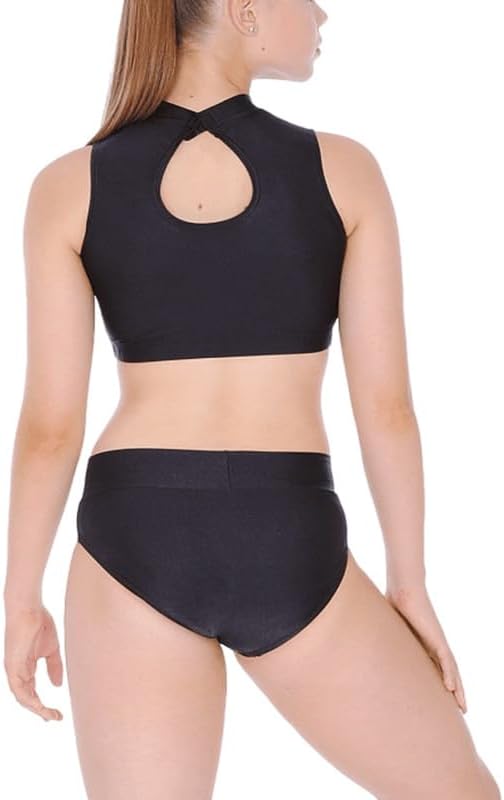 BODYWEAR LTD - Girls Shiny Nylon Shorts - Hot Pants - High Waist - New Plain - Stretchy & Stylish – Comfortable Fit – Perfect For Workout Ballet Gymnastics School Sportswear