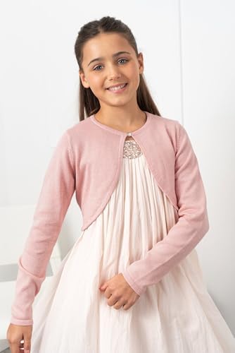 Bolerose Girls Long Sleeve Sparkle Cardigan Childrens Kids Bolero Shrug