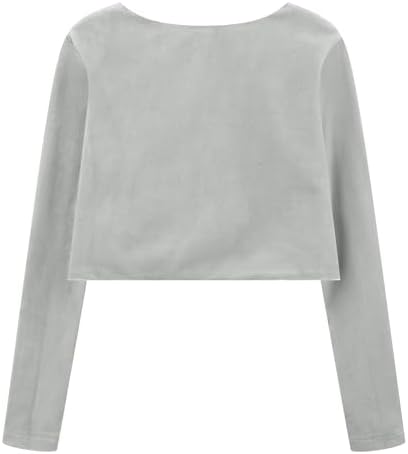 Bolerose Girls Long Sleeve Velvet Childrens Kids Sweater Bolero Shrug