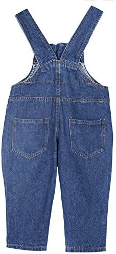 Boodtag Baby Boy Girl Jean Dungarees Toddler Denim Adjustable Straps Overalls