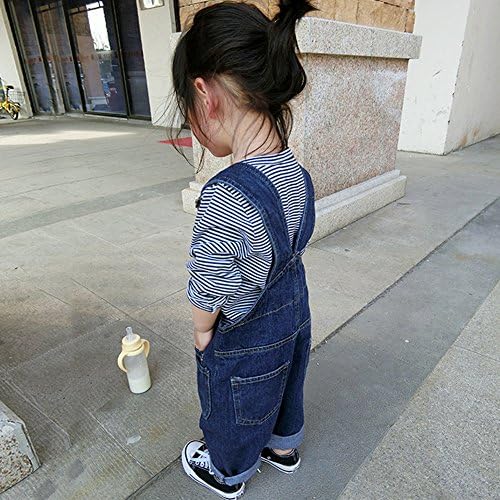 Boodtag Baby Boy Girl Jean Dungarees Toddler Denim Adjustable Straps Overalls