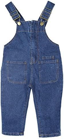 Boodtag Baby Boy Girl Jean Dungarees Toddler Denim Adjustable straps Overalls