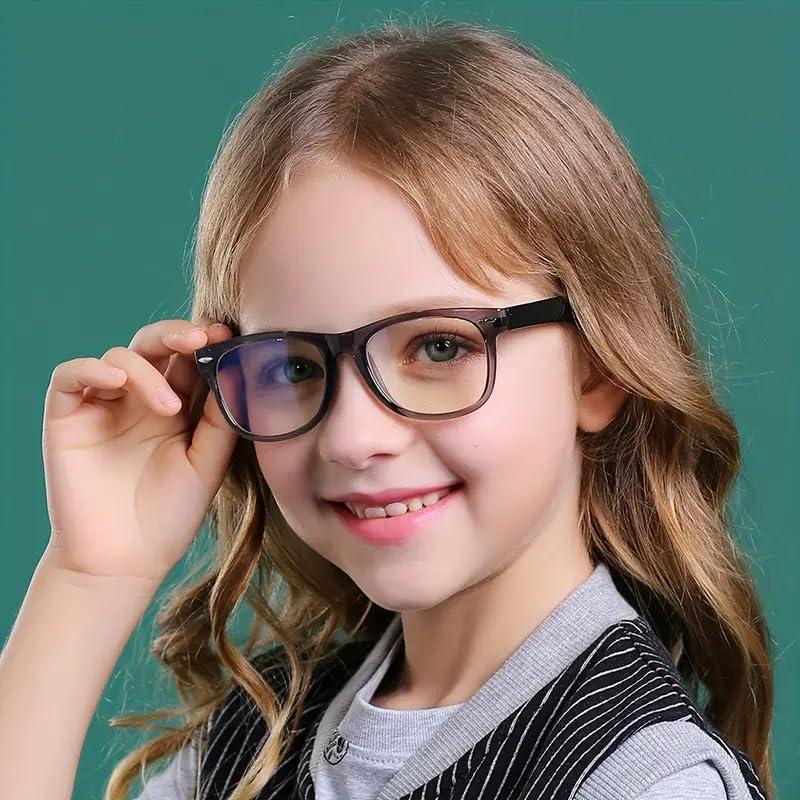 Boolavard Nerd Glasses – Fake Fashion Glasses For Kids – Non-Prescription Non-Polarized Fake Glasses – Costume Glasses For Halloween Or Cosplay Age 4-12