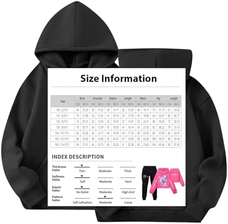 BOSSETY K Pop Demon Hunters Hoodie Set 2 Pieces Kpop Demon Hunters Kids Hooded&Pant Merch Pullover Sweatshirt Casual Long Sleeve Suit For 4-13 Years