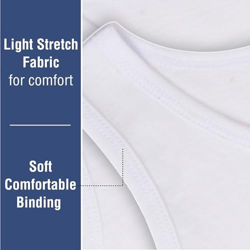 Boys 5 Pack Vests Underwear Sleeveless Kids 100% Cotton White Size 2-13 Years