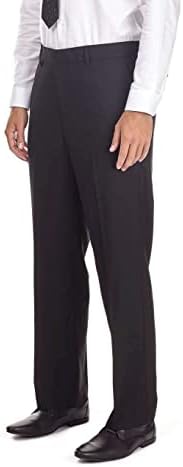 Boys Adjustable Waist Regular Fit Age 3-18 Years Black Charcoal Grey Navy Blue School Trousers