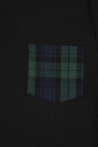 Boys Blue Green Check Woven Long Cotton Pyjama Set PJs For Kids