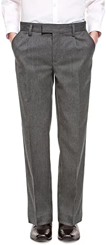 Boys Classic Regular Fit School Trousers Black Charcoal Grey & Navy School Trousers Ages 3-16 Yrs