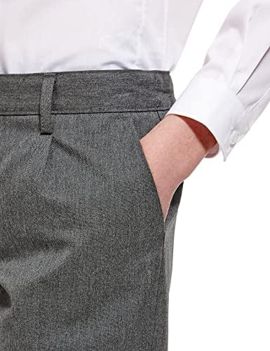 Boys Classic Regular Fit School Trousers Black Charcoal Grey & Navy School Trousers Ages 3-16 Yrs