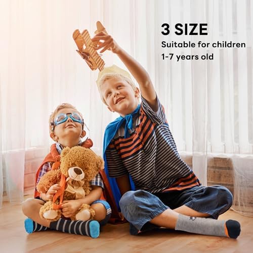 Boys Crew Socks 12 Pairs Dinosaur Trainer Themed Breathable Soft Nursery School Toddler Socks For Kids 1-7 Years Old