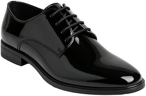 Boys Derby Patent Formal Dress Shoes Lace Up Wedding Prom Footwear