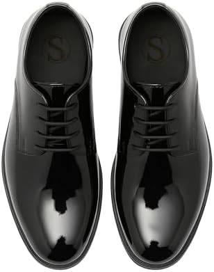 Boys Derby Patent Formal Dress Shoes Lace Up Wedding Prom Footwear