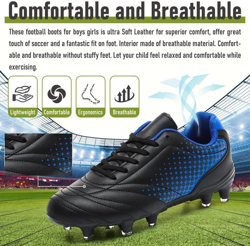 Boys Football Boots Kids Football Shoes Cleats Boys Girls Trainers FG/AG Athletics Training Sport Running Shoes