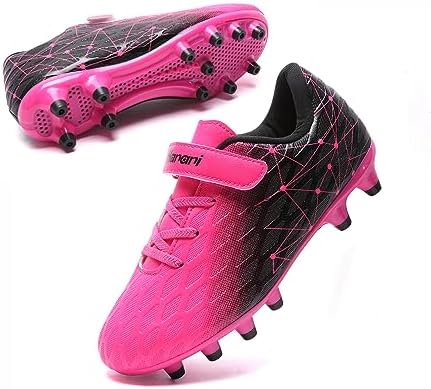 Boys Football Boots Shoes Kids Girls FG/AG Soccer Athletics Training Sport Running Shoes Profession Competition Teenager Indoor Outdoor Cleats Sneakers for Unisex